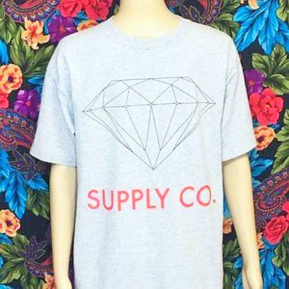 MEN’S DIAMOND SUPPLY CO SHIRT MENS SIZE MEDIUM STREET WEAR HIP HOP FASHION - Picture 5 of 6